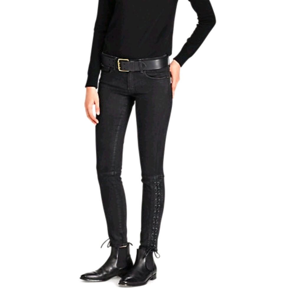 NWT $245 Ralph Lauren Lace-Up Tompkins Skinny 👖